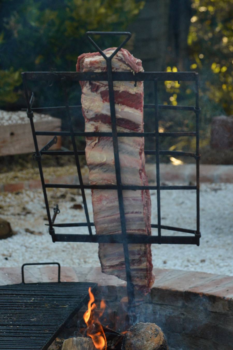 Sector. Origen — costillar al asador sobre el fogonero de ladrillo